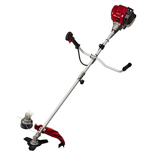 Einhell Desbrozadora de gasolina GC-BC 36-4 S (1 kW, hilo con anchura corte 42 cm, cuchilla con anchura corte 25,5 cm, 4 tiempos motor, agarre manual/manillar aluminio, incl. cuchilla y bobina hilo)