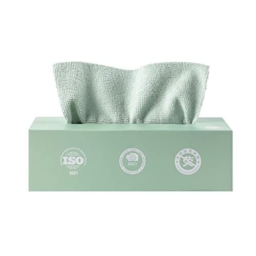 Reusable Absorbent Cleaning Cloths, Microfiber Cleaning Cloths Reusable Lint Free Towels in A Box for Kitchen, Thickened Home Kitchen Car Multi-Functional Cleaning Rag (Green)