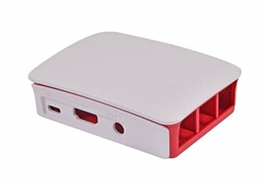 Raspberry 9098132 - Caja de ordenador, color rojo y blanco