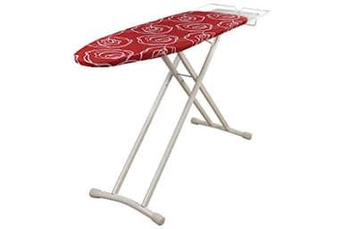 Cofan Tabla de Planchar | Modelo Tívoli | Color Rojo | Medidas 125 cm x 41 cm x 10 cm | Plegada 162 cm | Altura 90 cm (Abierta)