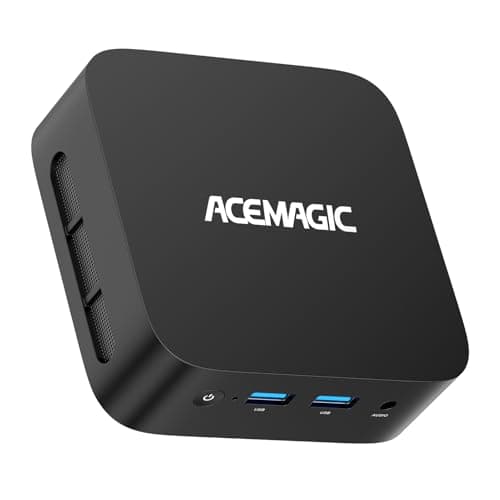 ACEMAGIC V1 Mini PC, Alder Lake-N95 (hasta 3,4 GHz), 8GB DDR4 256GB SSD Mini Computer, W11 Pro Micro PC de Escritorio Soporta 4K HDMI+DP/WiFi 5/BT, para Negocios/Multimedia