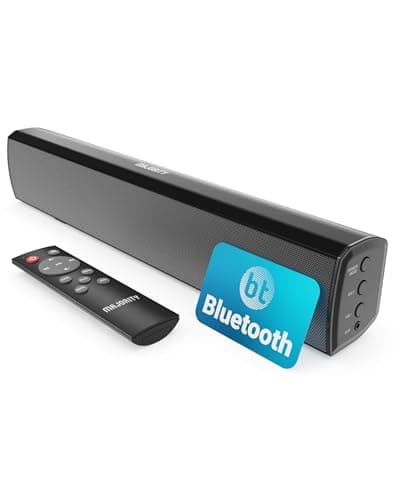 MAJORITY Bowfell Barra de Sonido TV | Bluetooth Barras de Sonido PC | 50W 2.0 Estéreo Altavoces TV | 39cm Soundbar | Altavoz Sound Bar Inalambrico Optico, USB, AUX | Mando a Distancia Incluido (Negro)
