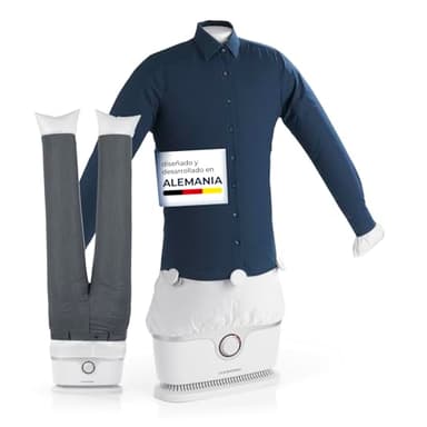 CLEANmaxx Plancha automática de camisas PRO con accesorio para pantalones | Sustituye a la plancha, vaporizador | Plancha con maniquí para camisas, blusas y pantalones | Innovadora y eficaz
