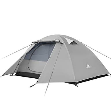 Forceatt Tienda De Campaña 2-4 Personas, con 100% A Prueba De UV/Viento/Impermeable, Tienda de Techo de Doble Capa Portátil Ultraligera, para Trekking, Camping, Playa, Aventura Etc.