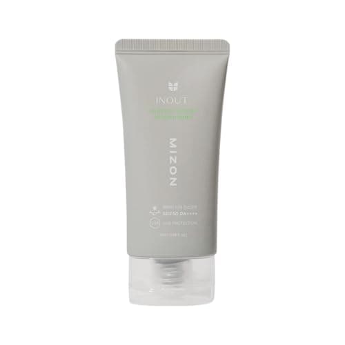 [MIZON] INOUT Watery Sheer Sunscreen SPF50+PA++++ (50ml) Protector Solar Fluido + Cuidado de la Piel Coreano, Protección 24H, Hidratante, Ácido Hialurónico, 100% Vegano