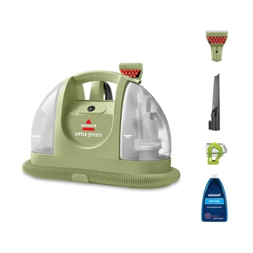 BISSELL Little Green, Aspiradora de Agua Tapicería, Lava Aspiradora para Manchas Cotidianas y Suciedad, Limpiador de Liquidos para Alfombras, Tapicería, Sofá, Auto & Más, Motor Potente de 340W, 4098N