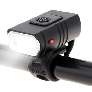 NUBOOX Luz Bicicleta LED Recargable | Potente LED 1000 Lumen | 6 Modos de Iluminación | Impermeable | Batería Recargable USB 1200 mAh | Luz Bicicleta Delantera Ciclismo Carretera y Montaña