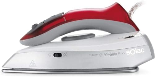 Solac PV1652 Viaggio Pro Plancha de Viaje, 1100 W, Cerámica, Gris
