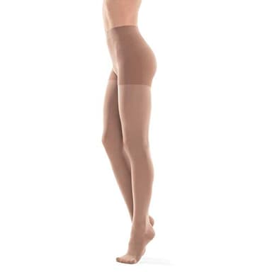 Medias de compresión graduadas médicas (23-32 mmHg, Clase 2) Prevención de la TVP, venas varicosas, venas arañas, reducción de la hinchazón Anti-trombosis Beige Medio
