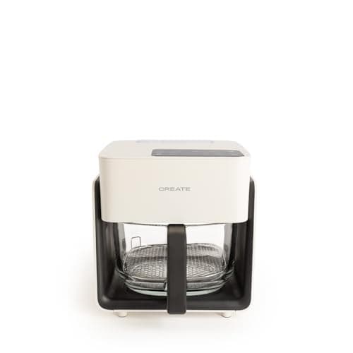 CREATE/AIR FRYER MIST/Freidora sin aceite 4.2 L con vaporizador de agua blanco roto/Capacidad 5-6 raciones, 6 programas, bandeja de cristal, control de tiempo y tempertura, 1300W