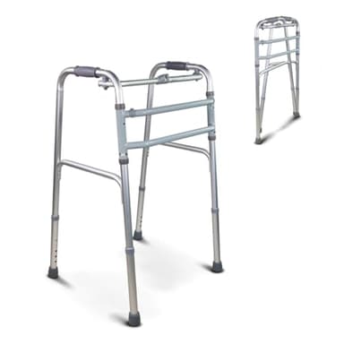 Andador plegable, Caminador regulable en altura con 4 puntas