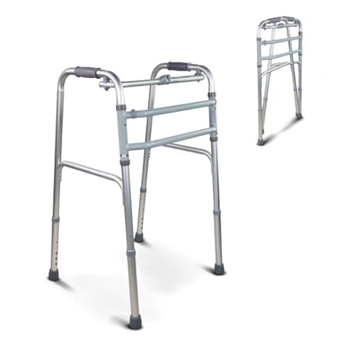 Andador plegable, Caminador regulable en altura con 4 puntas
