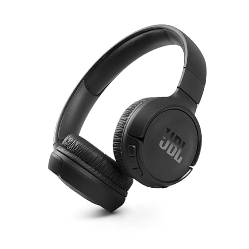 JBL Tune 510 BT Auriculares inalámbricos on-ear con tecnología Bluetooth, ligeros, cómodos y plegables, hasta 40h de batería, Siri y Asistente de Google, con conexión multipunto, negro