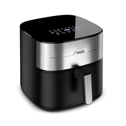 Princess freidora de aire - Dos resistencias - Libre de BPA y de PFAS - 8 L - Programas pregrabados - Temperatura ajustable y temporizador - 2 000 W - 182280