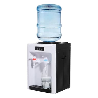 MINRS Dispensador de agua caliente, dispensador de agua eléctrico, dispensador de agua caliente y frío, temperatura de calentamiento para cubos y cubos de filtro, con una capacidad de 4,5 – 18,9 L,