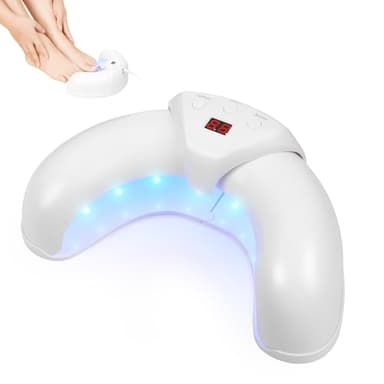 Dispositivo de Láser de Hongos Uñas, VETTOP Dispositivo de Limpieza de Hongos en Uñas Uso, Dispositivo Regulable para Múltiples Uñas y Pies Problemáticas Recomienda Usar 2 Veces al Día