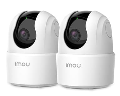 Imou 2024 Camara Vigilancia 3MP Ranger 2C(Pack-2), Detección de Humano, Cámara de Vigilancia WiFi Interior 360° con Sirena, Audio Bidireccional, Compatible con Alexa para Bebé/Mascotas