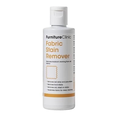 Furniture Clinic Quitamanchas de tela, elimina las manchas difíciles de alimentos y bebidas de todos los tejidos, elimina las manchas viejas y secas, uso en sofás, asientos de coche, cojines,