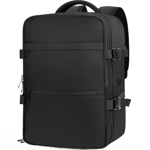 WOUIYO Mochila Viaje Cabina Avion 40x20x25 para Ryanair Hombre Mujer Multifuncional Bolsillo Antirrobo Mochila de Viaje 20L