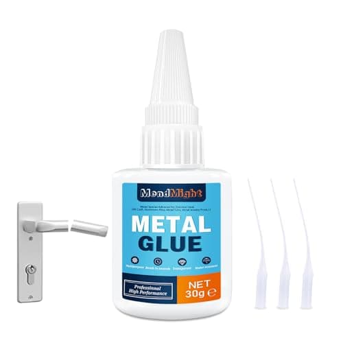 Pegamento para Metal 30g Transparente - Adhesivo Instantáneo Ultra Resistente | Para Acero Inoxidable, Aluminio, Manualidades | No Tóxico & Antigoteo