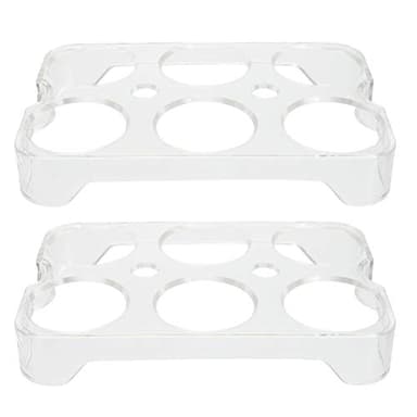 2 Piezas Huevera Frigorifico Hueveras De Plastico Nevera Hueveras para Frigorífico Organizador Nevera Hueveras Cocina Contenedores De Refrigerador Soporte Para De Nevera Accesorios Nevera