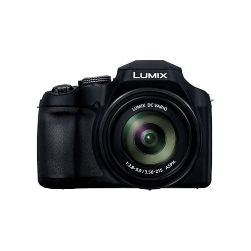 Panasonic Lumix DC-FZ82DE-K Cámara Bridge con Lente 20-1200 mm F2.8-5.9, 18,1 MP, Video y Fotografía 4K, Visor Live View OLED, Pantalla Táctil LCD, USB-C, Color Negro