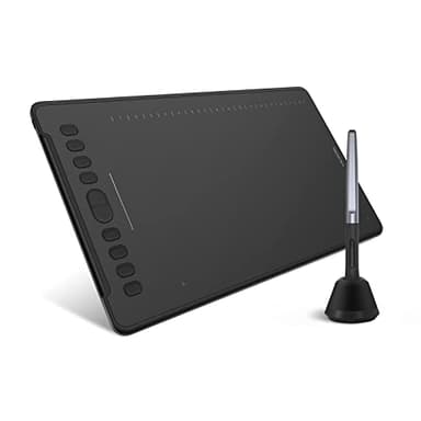 HUION Inspiroy H1161 Tableta Grafica, Tableta Gráfica de Dibujo con Banda Táctil Que admite Cable USB-C, Tableta de Dibujo Compatible con Sistema operativo Android, Mac, PC, Linux