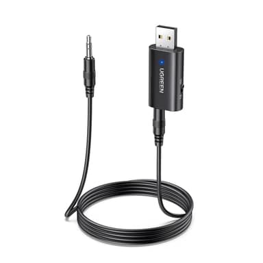 UGREEN USB Bluetooth 5.4 Receptor y Transmisor Adaptador 2 en 1 con 3.5mm Cable Audio para Televisión PC Amplificador Coche Móvil Altavoces Auriculares