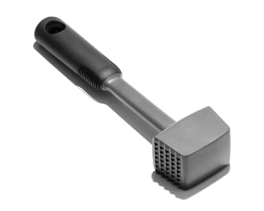 OXO Good Grips Ablandador para Carne, Adecuado para Golpear y Ablandar la Carne, Color Negro y Gris, Plástico