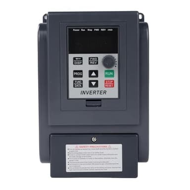 DEWIN Variador de Frecuencia VFD,1.5kW Entrada monofásica 220V,Salida trifásica 380V. VFD Inversor Controlador de Velocidad del Motor(Modelo de fábrica:AT4-1500X)