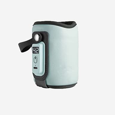 Calentador de Biberones USB, Calienta biberones para Coche, Calienta Biberón Portátil, Termostato Aislamiento Calentador de Leche de Temperatura Ajustable de 3 Velocidades para llevar y Casa