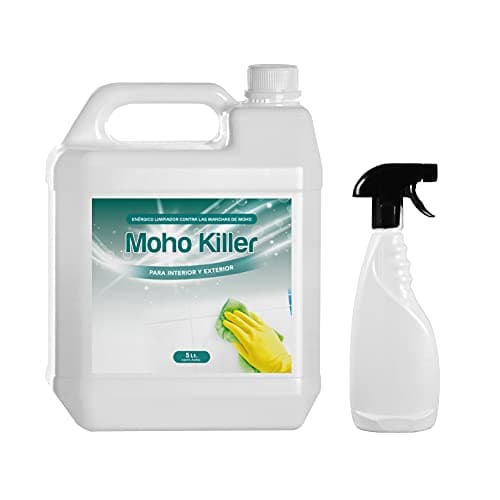 Spray Limpia Moho para paredes, juntas, azulejos, baldosas, baño, suelo, ducha y resto de superficies con humedad/fórmula anti moho quita mancha de humedades limpiador de juntas