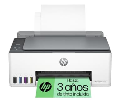 Impresora Multifunción Tinta HP Smart Tank 5105 Wi-Fi, con depósito recargable, incluye tinta para imprimir hasta 3 años