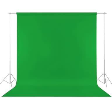 WIYETY 150 x 300 cm. Fondo de pantalla verde: fondo de pared de fotos lavable, fondo de pantalla verde para fotografía, grabación de vídeo y televisión