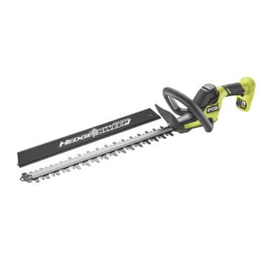RYOBI - Cortasetos LINEA 18V ONE+ 50cm - Diseño Lineal - Cuchillas 50cm - Separación 24mm - Suministrado con Recogedor de Residuos HEDGESWEEP, Funda Protectora (sin Batería ni Cargador) - RY18HT50A-0
