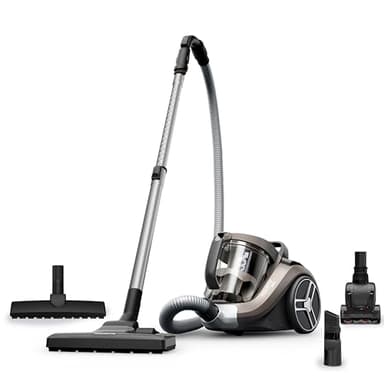 Rowenta Compact Power XXL - Aspiradora sin bolsa, motor bajo consumo, 900 W, filtración ciclónica avanzada de 3 niveles, depósito suciedad extragrande de 2,5 L, compacta, animal care, RO4B50