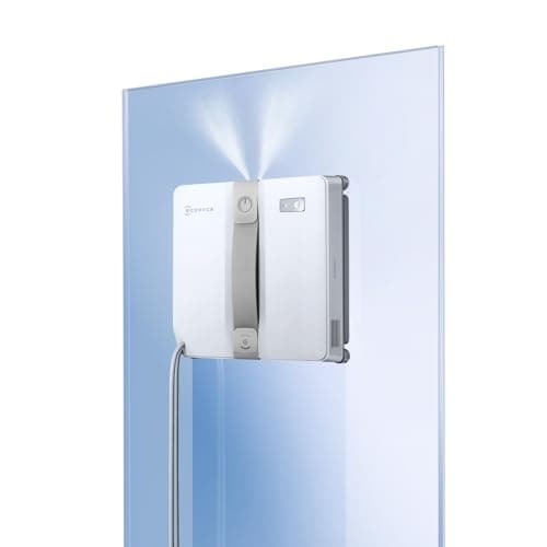 ECOVACS Winbot Mini Robot limpiacristales, diseño Compacto, boquillas Dobles con pulverizador ultrasónico, Sistema de protección de 9 etapas, planificación Inteligente de rutas