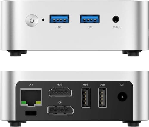 ACEMAGICIAN Mini PC, Ιntel Twin Lake-N150 (hasta 3,6 GHz) 16GB DDR4 256GB SSD Mini Ordenadores de Sobremesa, HDMI2.0+DP, Gigabit Ethernet, 4K UHD para Oficina, Cine en Casa