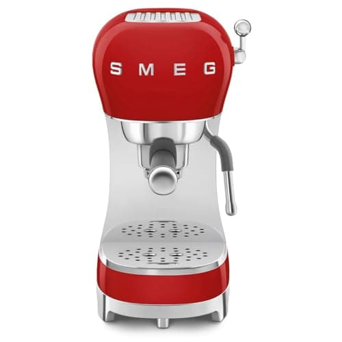SMEG ECF02RDEU Máquina de café expreso Manual, Plastic, Rot