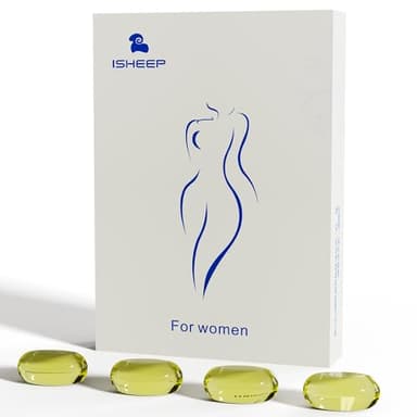 ISHEEP Sex Secreto Femenino-Mejorar la experiencia sexual Cápsula de mejora de la tensión vaginal.4 cápsulas (4 cápsulas)