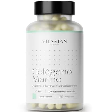 Colageno VITASTAN 180 - Colágeno Marino – Asiste en la Salud de las Articulaciones, Tendones y Ligamentos - Apto Para Todas las Edades