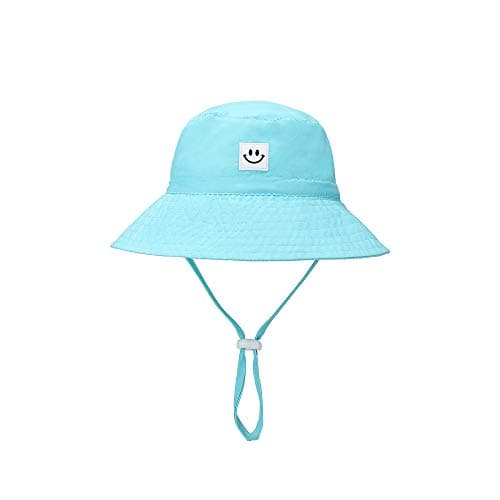 HSYZZY Gorro Bebé UPF 50+ Protección Solar Ala Ancha - Plegable y Ajustable para Niños, Tejido UV Bloquea 98% Rayos Dañinos