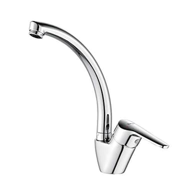 Ibergrif Grifo Cocina, Grifos Cocina Fregadero de Clásico, Grifo de Cocina para Fregadero Monomando, M14850, Latón, Cromo