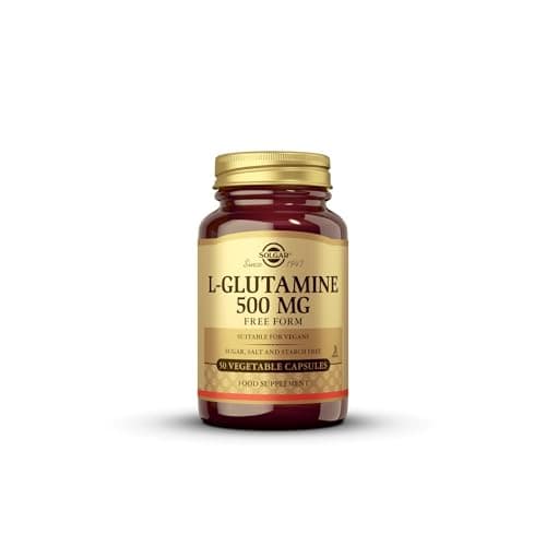 Solgar L-glutamina Cápsulas Vegetales De 500 Mg - Envase De 50, color Multicolor, 50 Unidad