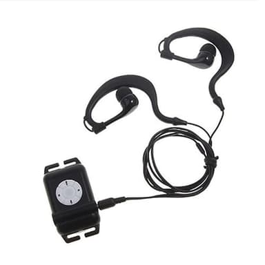 Remingtape Reproductor MP3 para natación, reproductor MP3 impermeable con auriculares, FM MP3 para surf, clip para auriculares portátil, reproductor de MP3 (4 GB)