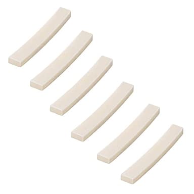 Alnicov Cuerda de guitarra Tuerca de hueso en blanco para guitarra eléctrica Stratocaster Telecaster estilo vintage 44,5 mm, 6 unidades
