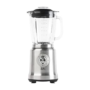 Jata JEBT1241 - Batidora de Vaso con 4 Velocidades + Pulse. 6 Cuchillas de acero inox dentadas extralargas. 1.200 W. 1,75 litros. Pica hielo. Con motor profesional. Cuerpo de acero inoxidable