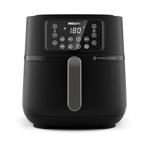Philips Airfryer Serie 5000 XXL, WIFI, 7,2L (1,4Kg), Freidora De Aire con función 16 en 1, 90% Menos de grasa, Tecnología Rapid Air, Pantalla Digital, 8 preajustes, NutriU App con Recetas (HD9285/90)