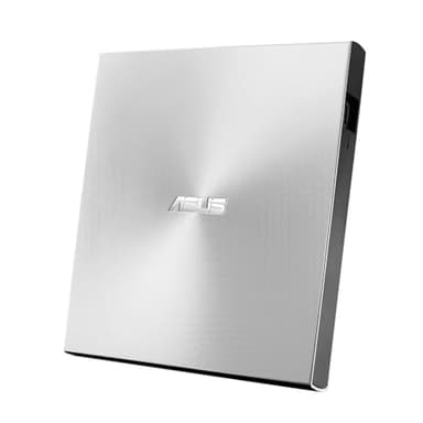 ASUS ZenDrive U8M: Grabadora DVD externa con interfaz USB de tipo C (compatible con Windows y Mac OS, soporte M-DISC, incluye soluciones completas de copia de seguridad) Plata