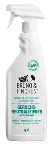 Bruno & Finchen Neutralizador de Olores para Alfombras y Tapicerías 750ml para Orina, Vómito y Heces - Neutralizador de Olores de Orina de Perro y Gato, Neutralizador de Olores de Perro